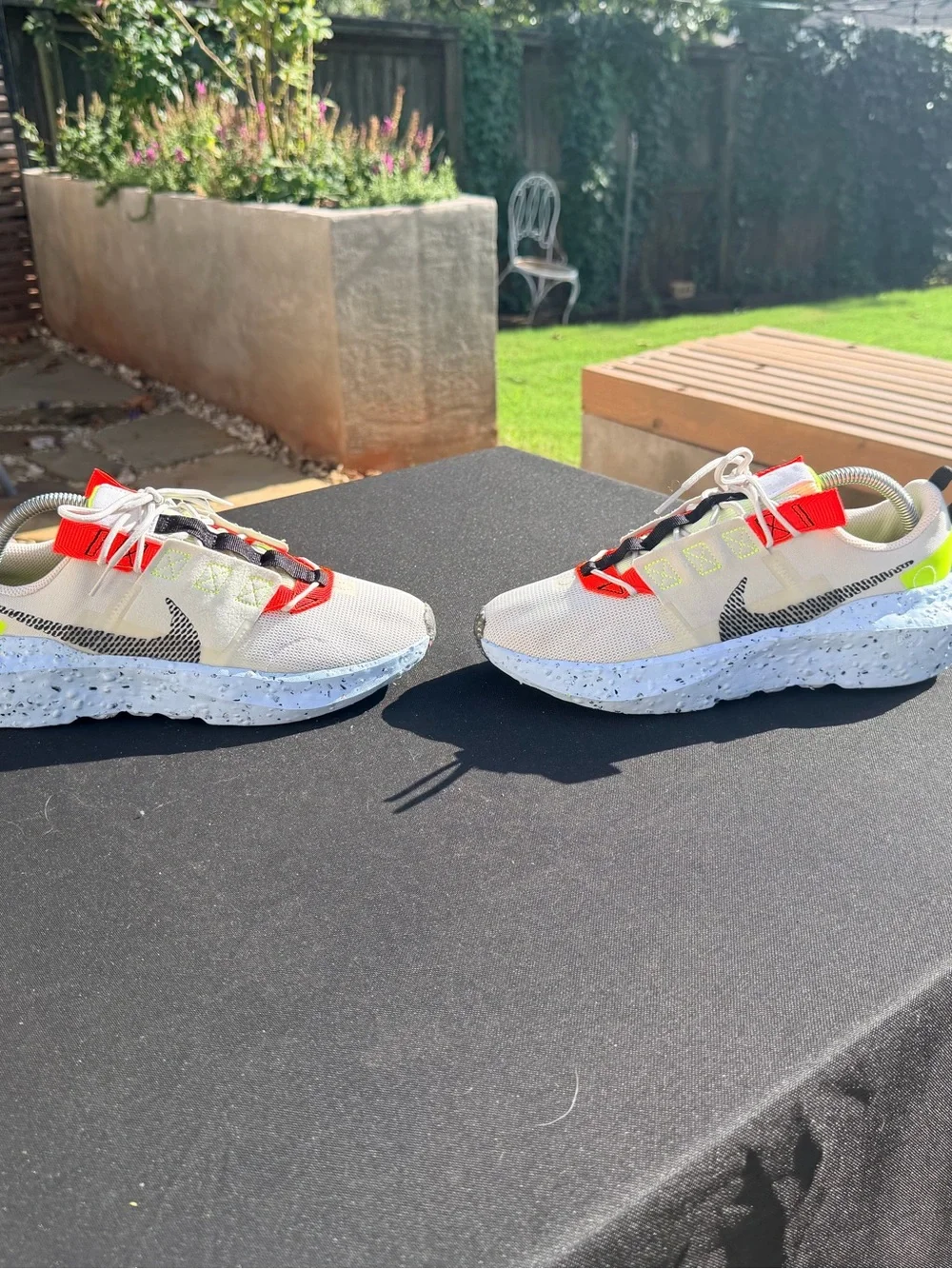 Nike Crater Impact DB2477-010 Light Bone/Black Men's Low Top Mesh Sneakers